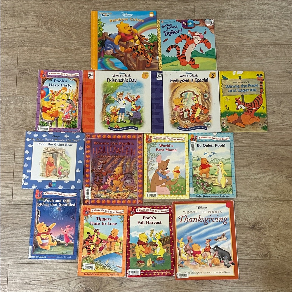 14 Winnie the Pooh Colorful Storybook Collection for Kids